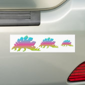 Stegosaurus Dinosaur Bumpersticker (Op auto)