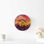 Stegosaurus Dinosaur Design Ronde Klok (Huis)