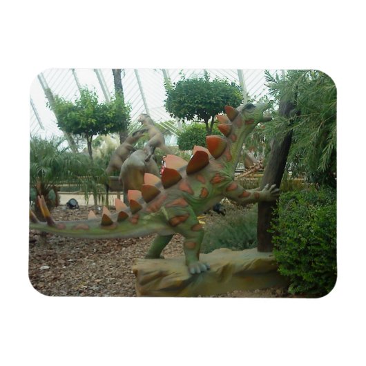 Stegosaurus Dinosaur Flexible Magnet Magneet (Horizontaal)
