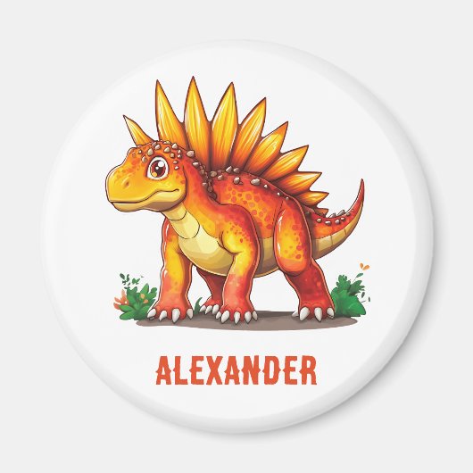 Stegosaurus Dinosaur Magneet (Voorkant)