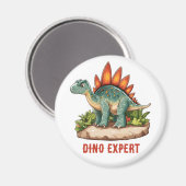 Stegosaurus Dinosaur Magneet (Voorkant / Achterkant)