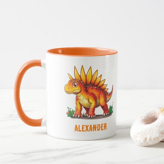 Stegosaurus Dinosaur Mok (Met donut)