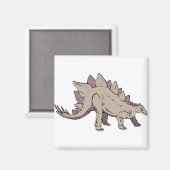 stegosaurus dinosaur oeroud magneet (Voorkant / Achterkant)