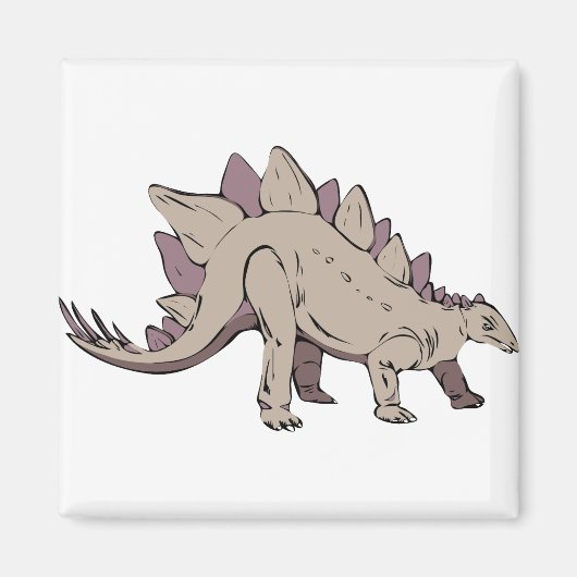 stegosaurus dinosaur oeroud magneet (Voorkant)