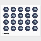 Stegosaurus Dinosaur Partij Dank u Stickers (Vel)