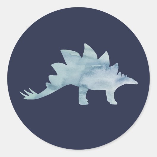 Stegosaurus Dinosaur Partij Dank u Stickers (Voorkant)