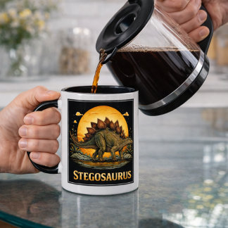 Stegosaurus Dinosaur Prehistorische Maan Mok