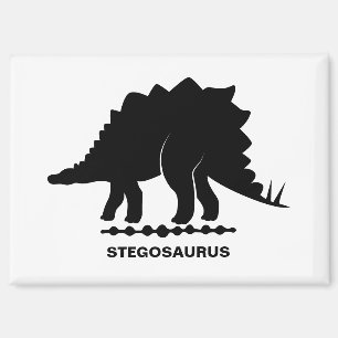 Stegosaurus Dinosaur Silhouet Magneet