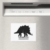 Stegosaurus Dinosaur Silhouet Magneet (Insitu (Vaatwasser))