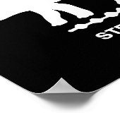 Stegosaurus Dinosaur Silhouette Poster (Hoek)