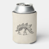 Stegosaurus Dinosaur Skeleton Fossil Blikjeskoeler (Blikje Achterkant)