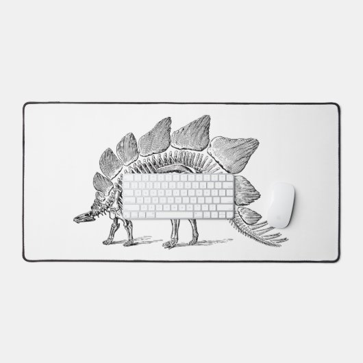 Stegosaurus Dinosaur Skeleton Fossil Bureaumat (Keyboard & Muis)