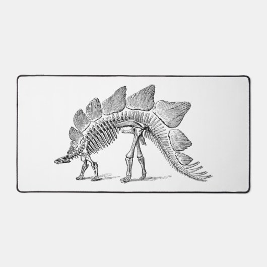 Stegosaurus Dinosaur Skeleton Fossil Bureaumat (Voorkant)