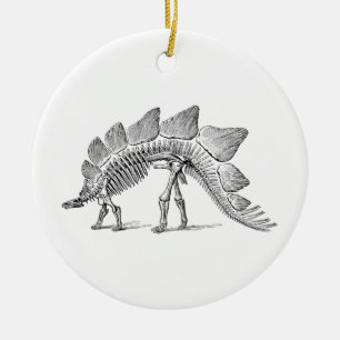 Stegosaurus Dinosaur Skeleton Fossil Keramisch Ornament