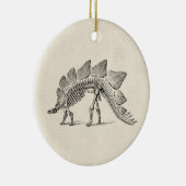Stegosaurus Dinosaur Skeleton Fossil Keramisch Ornament (Rechts)