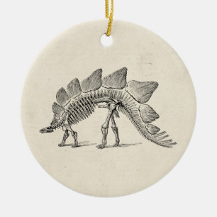 Stegosaurus Dinosaur Skeleton Fossil Keramisch Ornament