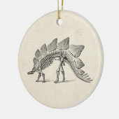Stegosaurus Dinosaur Skeleton Fossil Keramisch Ornament (Links)