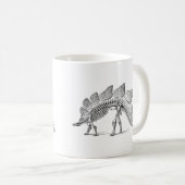 Stegosaurus Dinosaur Skeleton Fossil Koffiemok (Voorkant rechts)