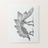 Stegosaurus Dinosaur Skeleton Fossil Legpuzzel (Verticaal)