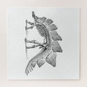 Stegosaurus Dinosaur Skeleton Fossil Legpuzzel (Horizontaal)