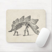 Stegosaurus Dinosaur Skeleton Fossil Muismat (Met muis)