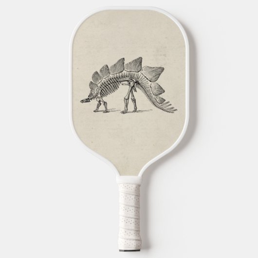 Stegosaurus Dinosaur Skeleton Fossil Pickleball Paddle (Voorkant)