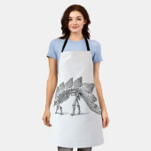 Stegosaurus Dinosaur Skeleton Fossil Schort (Gedragen)