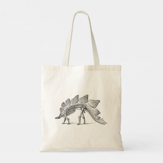 Stegosaurus Dinosaur Skeleton Fossil Tote Bag (Achterkant)