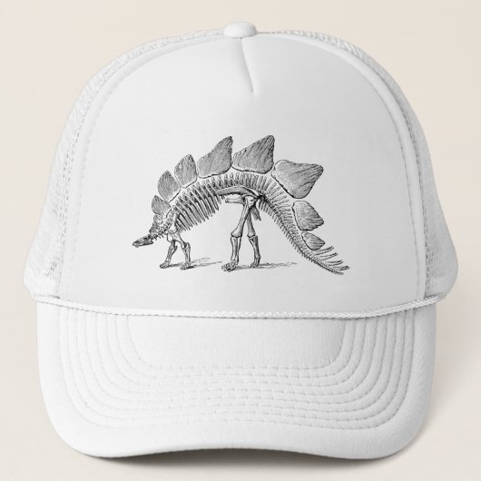 Stegosaurus Dinosaur Skeleton Fossil Trucker Pet (Voorkant)