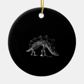 stegosaurus dinosaur skeleton nerdy biology gift keramisch ornament