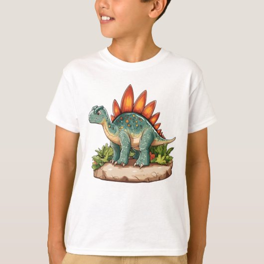 Stegosaurus Dinosaur T-shirt (Voorkant)