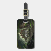 Stegosaurus en Deinonychus Dinosaurs Bagagelabel (Voorkant verticaal)