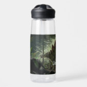 Stegosaurus en Deinonychus met naam Waterfles (Voorkant)