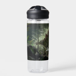 Stegosaurus en Deinonychus met naam Waterfles