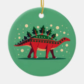 Stegosaurus Evergreen Delight Ornament (Voorkant)