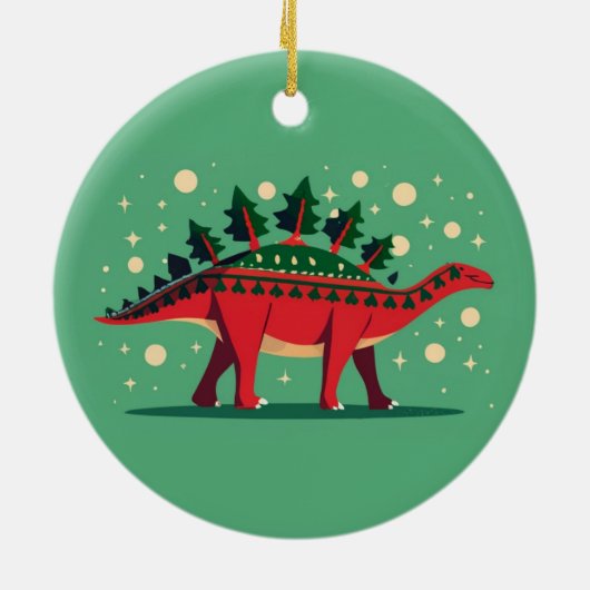 Stegosaurus Evergreen Delight Ornament (Achterkant)