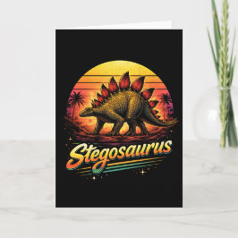 Stegosaurus Feestdagen Kaart