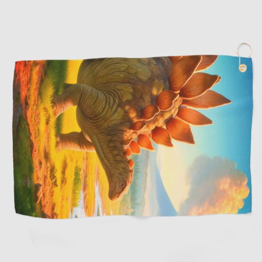 Stegosaurus Golfhanddoek (Horizontaal)