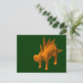 Stegosaurus halloweenis briefkaart (Staand voorkant)