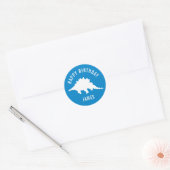 Stegosaurus Happy Birthday Party Sticker (Envelop)