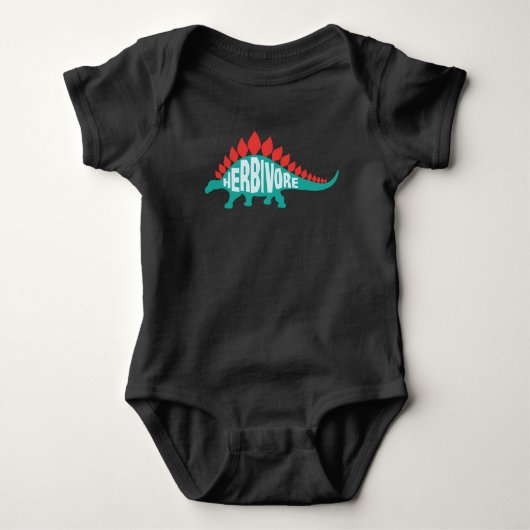 Stegosaurus Herbivore Dinosaur Romper (Voorkant)