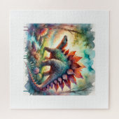 Stegosaurus in Watercolor 180724AREF126 - Watercol Legpuzzel (Horizontaal)