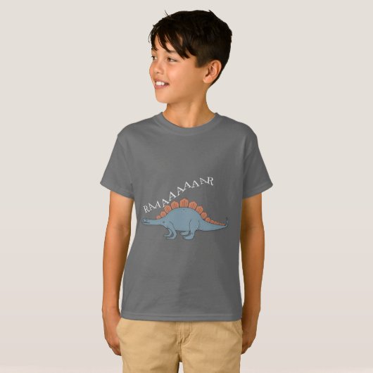 Stegosaurus - Kids' Basic T-Shirt (Voorkant volledig)