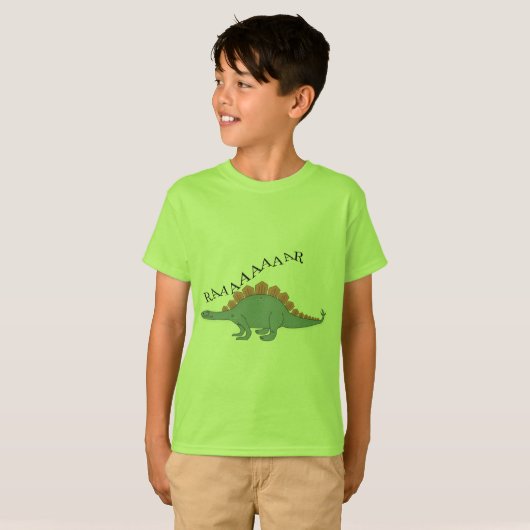 Stegosaurus - Kids' Basic T-Shirt (Voorkant volledig)