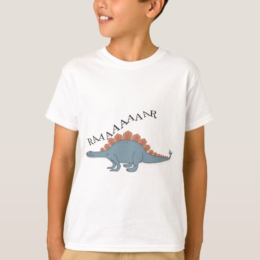 Stegosaurus — Kinderen Basic T-Shirt (Voorkant)