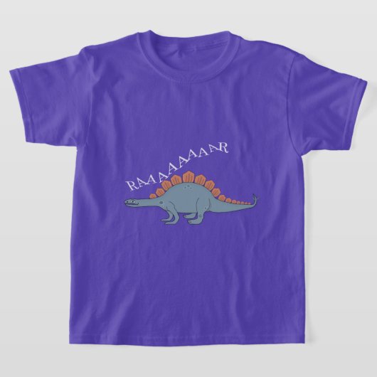 Stegosaurus — Kinderen Basic T-Shirt (Laagn)