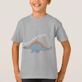 Stegosaurus — Kinderen Basic T-Shirt (Voorkant)