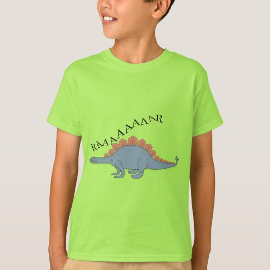 Stegosaurus — Kinderen Basic T-Shirt (Voorkant)