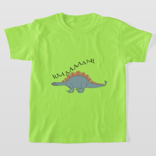 Stegosaurus — Kinderen Basic T-Shirt (Laagn)
