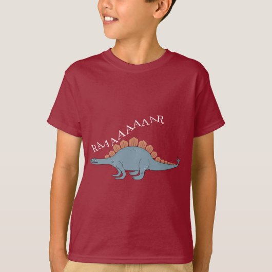 Stegosaurus — Kinderen Basic T-Shirt (Voorkant)